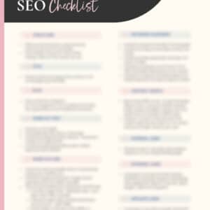 Technical On-Page SEO Checklist